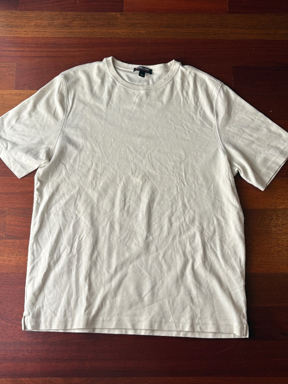 Kirkland Signature Cream Crew Neck T-Shirt